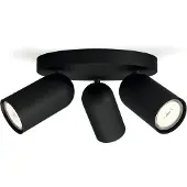 Philips Pongee spot 3xGU10, svart