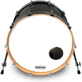 Evans EQ3 Resonant Coated White Bass Drum Head 24 Inch