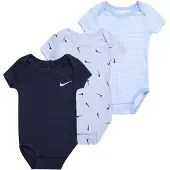 Nike Bodyer k/e - 3-pack - Kobolt Bliss Heather - - 9 md - Kortermet body