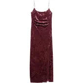 Superdry Diamonte Velvet Ermeløs Midikjole