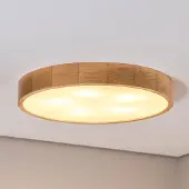 TEMAR LIGHTING Cleo taklampe, Ø 57,5 cm, 5 lyskilder, furu, E27