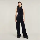 G-Star Wide Leg Velvet Ermeløs Jumpsuit