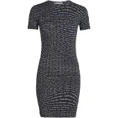 Calvin Klein J20j223205 Kort Ermet Kort Kjole