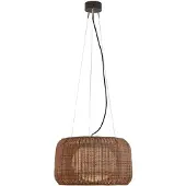 Bover utendørs pendellampe Fora S, grafittbrun/brunØ 50 cm