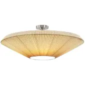 Bover Siam 80 taklampe, nikkel/cremefarget, plast