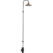 Bover LED-vegglampe Platet A/06, svart/antikk messingfarge