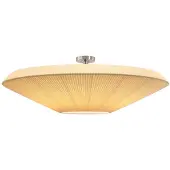 Bover taklampe Siam 120, høyde 36 cm, nikkel/cremefarget