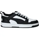 Puma Rebound V6 Low Sneakers Youth, Shoes, White/Black, 36