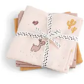Done by Deer Stoffklutene - 3-pack - 70x70 cm - Tulipan Powder - - OneSize - Gulpeklut