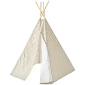 Kids Concept Leketelt - Tipi Stripe - Blå/Hvit - - OneSize - Leketelt