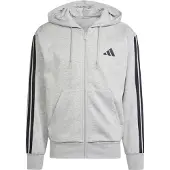 Adidas Essentials 3 Stripes Fleece Genser Med Hel Glidelås