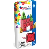 Magna-Tiles Magnetisk reise-byggesett, 26 deler