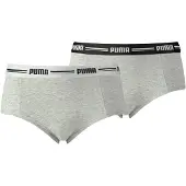 Puma Mini Short Women (2-Pack), Clothing, Grey/Grey, 1