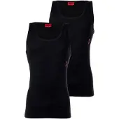 HUGO for man. 50469778 Pack 2 Logo Undershirts black (M), Homewear, Cotton