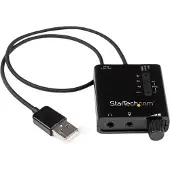 StarTech.com StarTech USB Sound Card w/ SPDIF Digital Audio & Stereo Mic - External Sound Card for Laptop or PC - SPDIF Output (ICUSBAUDIO2D) - Lydkort - 24-bit - 96 kHz - stereo - USB 2.0 - for P/N: MU15MMS, MU6