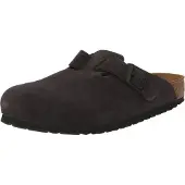 Birkenstock Boston Suede Leather Sandaler grå