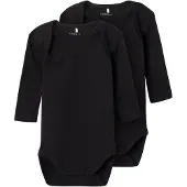 Name it Body I/e - Noos - NbnBody - 2-pack - Svart - - 50 - Langermet Body