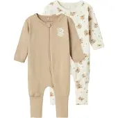 Name it Bear Pyjamas Med Lange Ermer