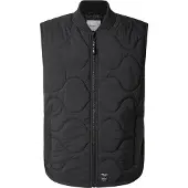 Pepe Jeans for man. PM403069 Manu waistcoat black (XL), Casual, Polyester