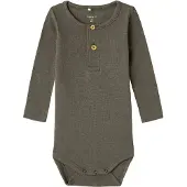 Name it Body I/e - Noos - NbmKab - Burgee-fløyel/melert - - 56 - Langermet Body