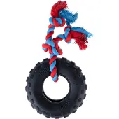 TIAKI gummidekk med tau - Ø 15 x H 5 cm