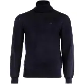 Armani Exchange for man. 8NZM3CZM8AZ1510 Navy turtleneck jumper (XXL), Casual, Wool