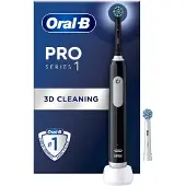Oral-B Elektrisk tannbørste Pro1 Black + Ekstra Børstehode