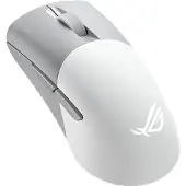 Asus ROG Keris Wireless AimPoint - Mus - høyrehendt - optisk - 5 knapper - trådløs, kablet - 2.4 GHz, USB 2.0, Bluetooth 5.1 LE - månelyshvit