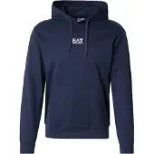 EA7 for man. 8NPM32_PJVRZ Core Identity navy cotton hooded sweatshirt with hood (4XL), Casual, Long sleeve
