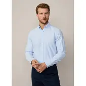 Hackett Washed Oxford Tailored Fit Skjorte Med Lange Ermer