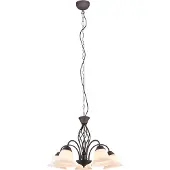 TRIO Hengelampe Rustica, rustfarget, 5 lyskilder
