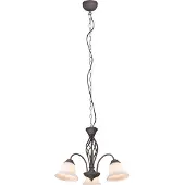 TRIO Hengelampe Rustica, rustfarget, 3 lyskilder