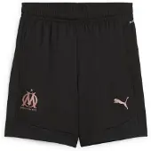 Puma Olympique de Marseille Training Shorts Youth, Clothing, Black/Copper, 7-8Y