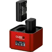 Hähnel dobbeltlader Pro Cube 3 - Canon med LCD-display i detaljhandelen