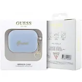 GUESS GUAP2LSCHSB AirPods Pro 2-deksel blå/blå Silikon Charm Heart Collection