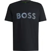 BOSS for man. 50530990 T-shirt with large navy logo (3XL), Casual, Cotton, Short sleeve