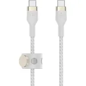 Belkin BoostCharge - USB-kabel - USB-C (hann) til USB-C (hann) - 2 m - hvit