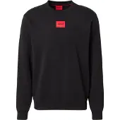 HUGO for man. 50447964 Sweatshirt Diragol black (S), Casual, Cotton, Long sleeve, Sustainable