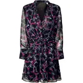 Pepe Jeans for woman. PL953630 Short black dress Ada (M), Casual, Polyester, Long sleeve