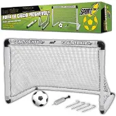 Mandelli Active Sport1 sammenleggbart fotballmål med fotball og pumpe