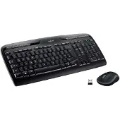 Logitech Wireless Combo MK330 - Tastatur- og mussett - trådløs - 2.4 GHz - QWERTY - Nordisk - svart
