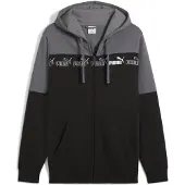 Puma Around The Block Full-Zip Hoodie Men, Clothing, Cool Dark Gray, S