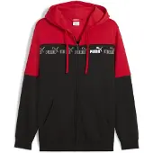 Puma Around The Block Full-Zip Hoodie Men, Clothing, Red, M
