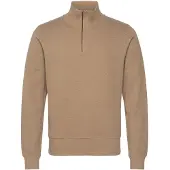 Gant for man. 2068028 Sacker Rib half-zip sweatshirt brown (4XL), Casual, Cotton, Long sleeve