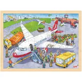 Goki Puzzle at the airport 2D Puslespill