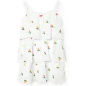 Boboli Bambula Floral Ermeløs Kjole