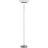 HELL LED-gulvlampe Findus, 1 lyskilder, nikkel
