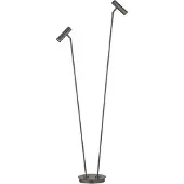 HELL LED-gulvlampe Tom Pro, bronsefarget, 137 cm, metall, 2 lyskilder, CCT