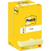 Post-It R330-CY, firkant, Gult, Papir, PEFC, 76 mm, 76 mm