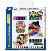 Staedtler Lumocolor 317 C14, Assorterte farger, Assortert, Flerfarget, Polypropylen (PP), Medium, 1 mm